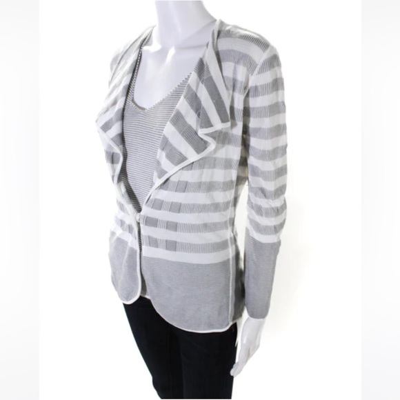 Armani Collezioni Striped Cardigan - Host Pick - Picture 4 of 14